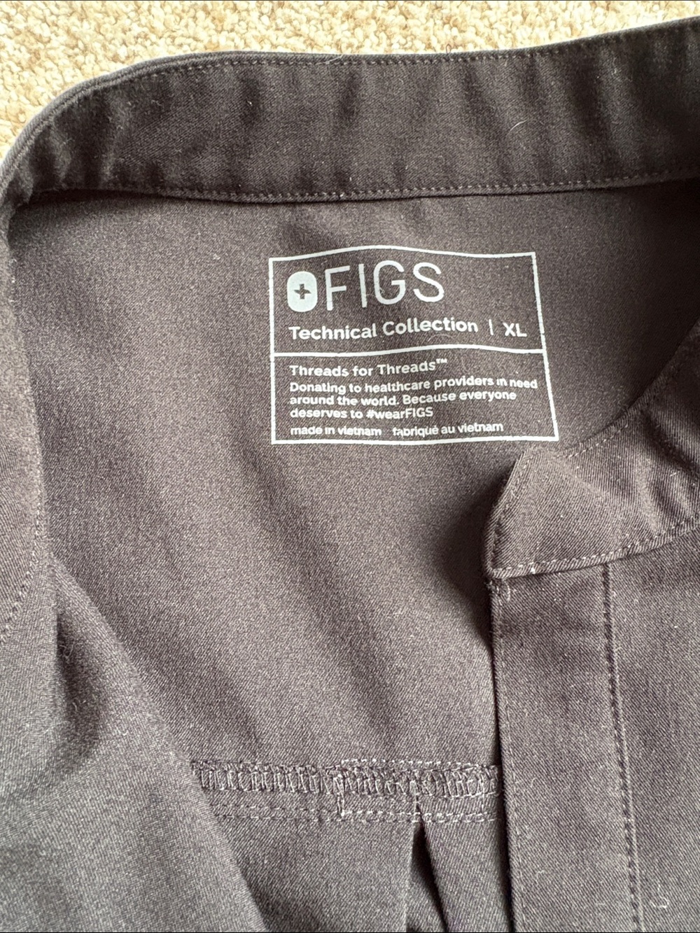 Figs Rafaela Oversized Scrub Top - Picture 3 of 6